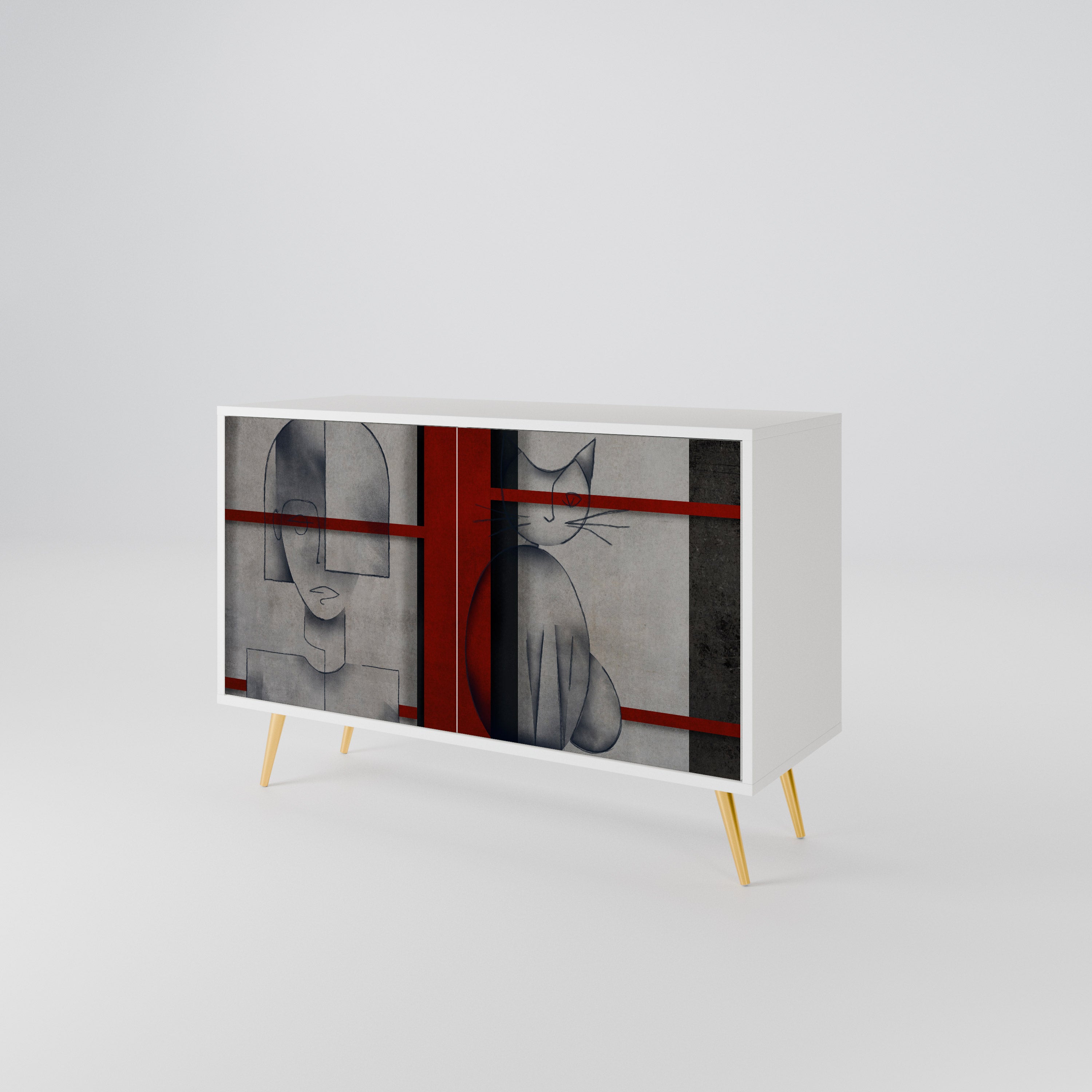 GRAY FIGURES 2-Door Sideboard