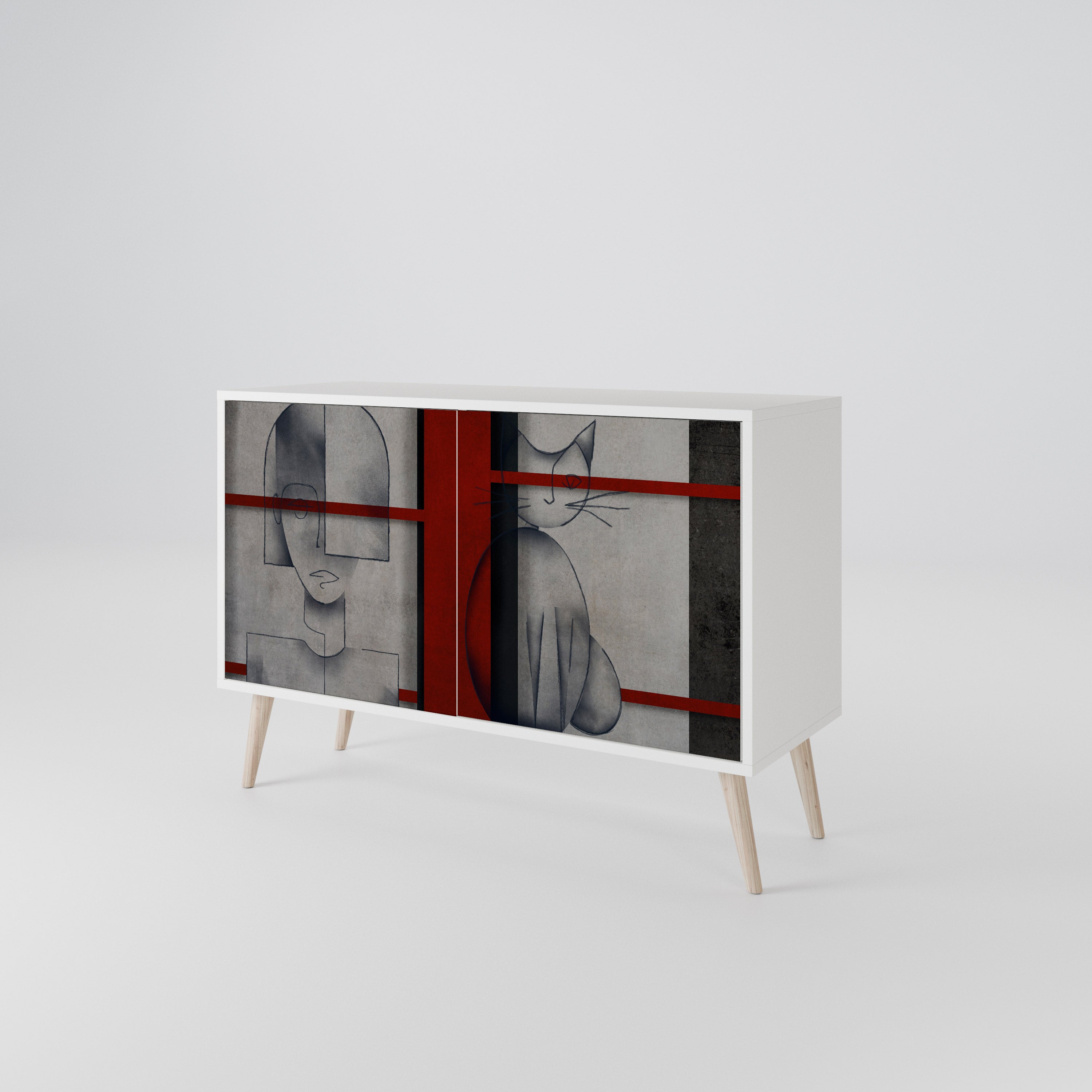 GRAY FIGURES 2-Door Sideboard