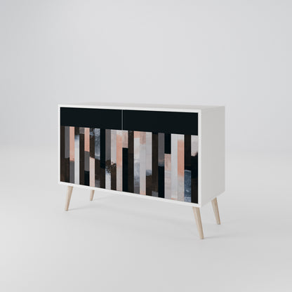 COLLAGE OF RECTANGLES 2-Door Sideboard