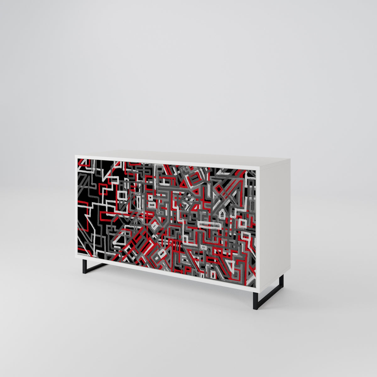 BROKEN LINES 2-Door Sideboard