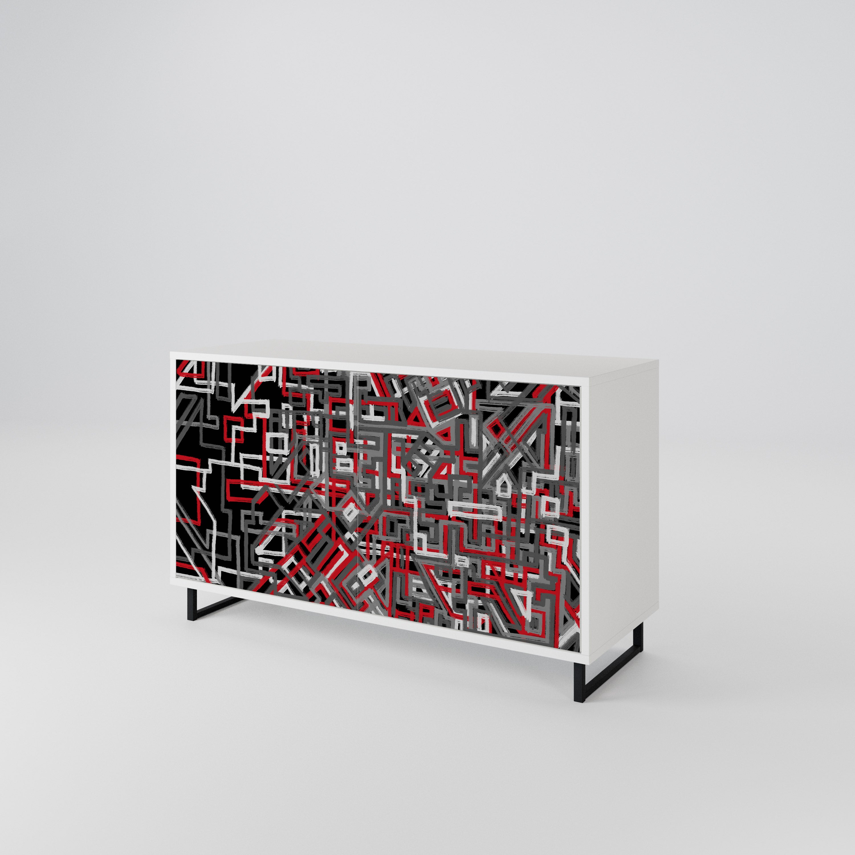 BROKEN LINES 2-Door Sideboard