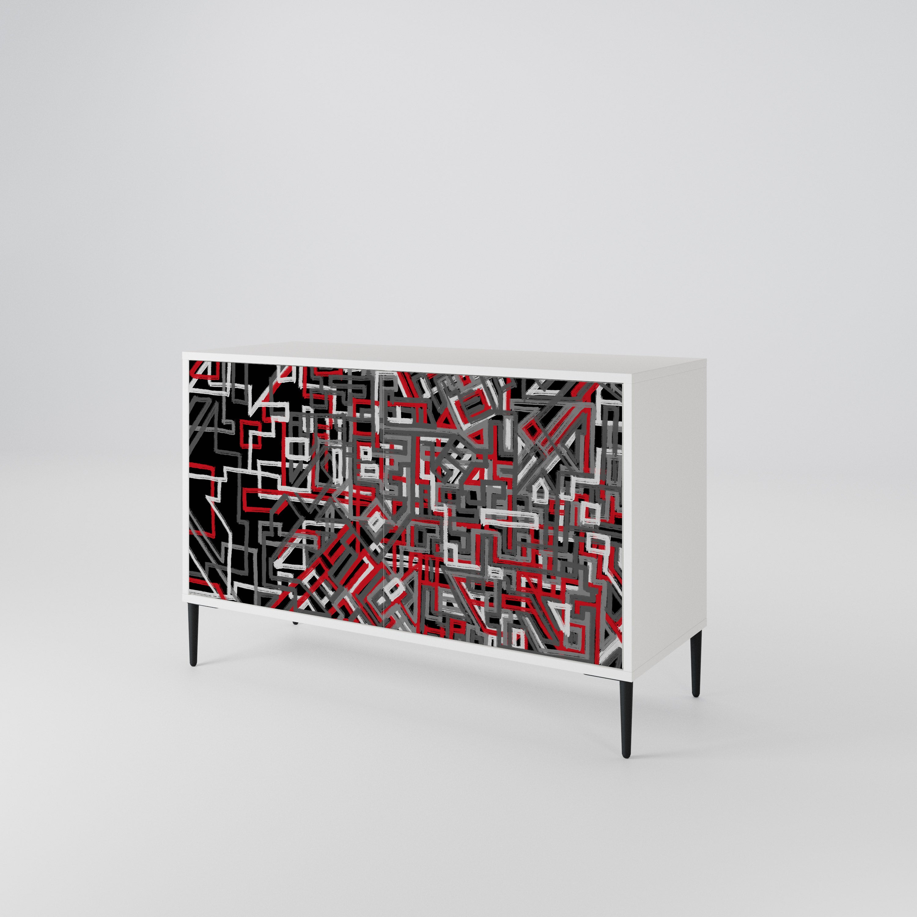 BROKEN LINES 2-Door Sideboard