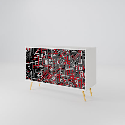BROKEN LINES 2-Door Sideboard