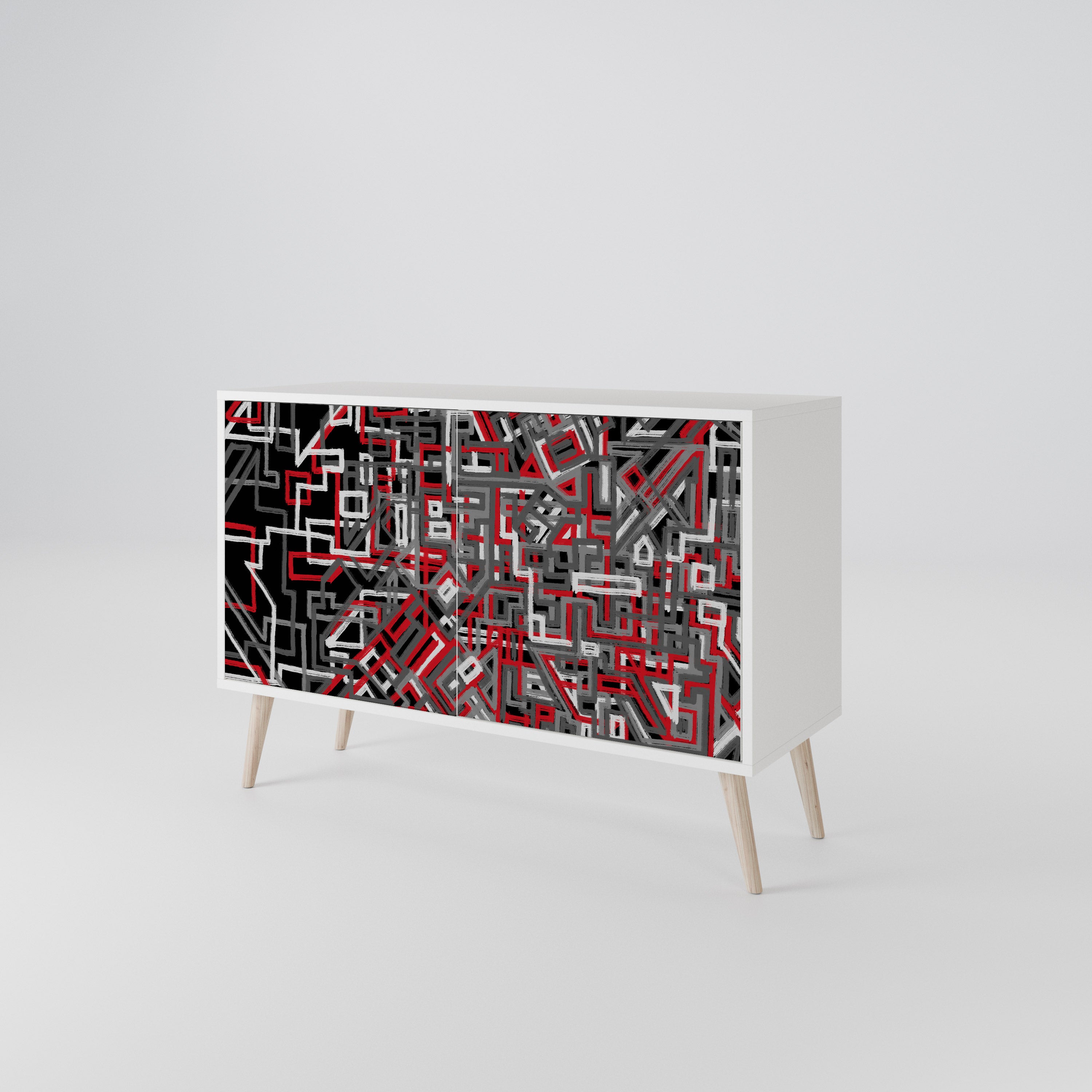 BROKEN LINES 2-Door Sideboard