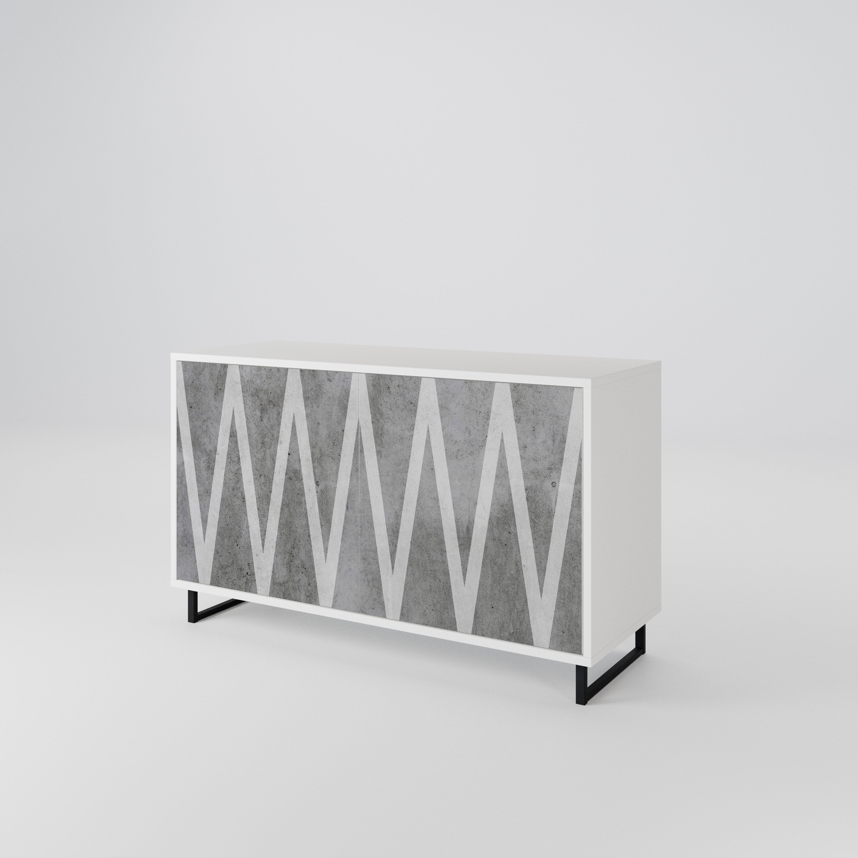 SOLID ZIG ZAG 2-Door Sideboard