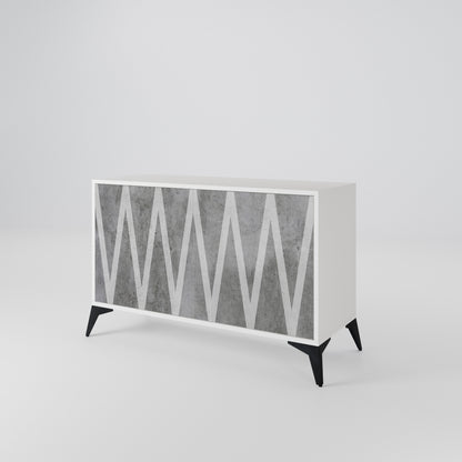 SOLID ZIG ZAG 2-Door Sideboard