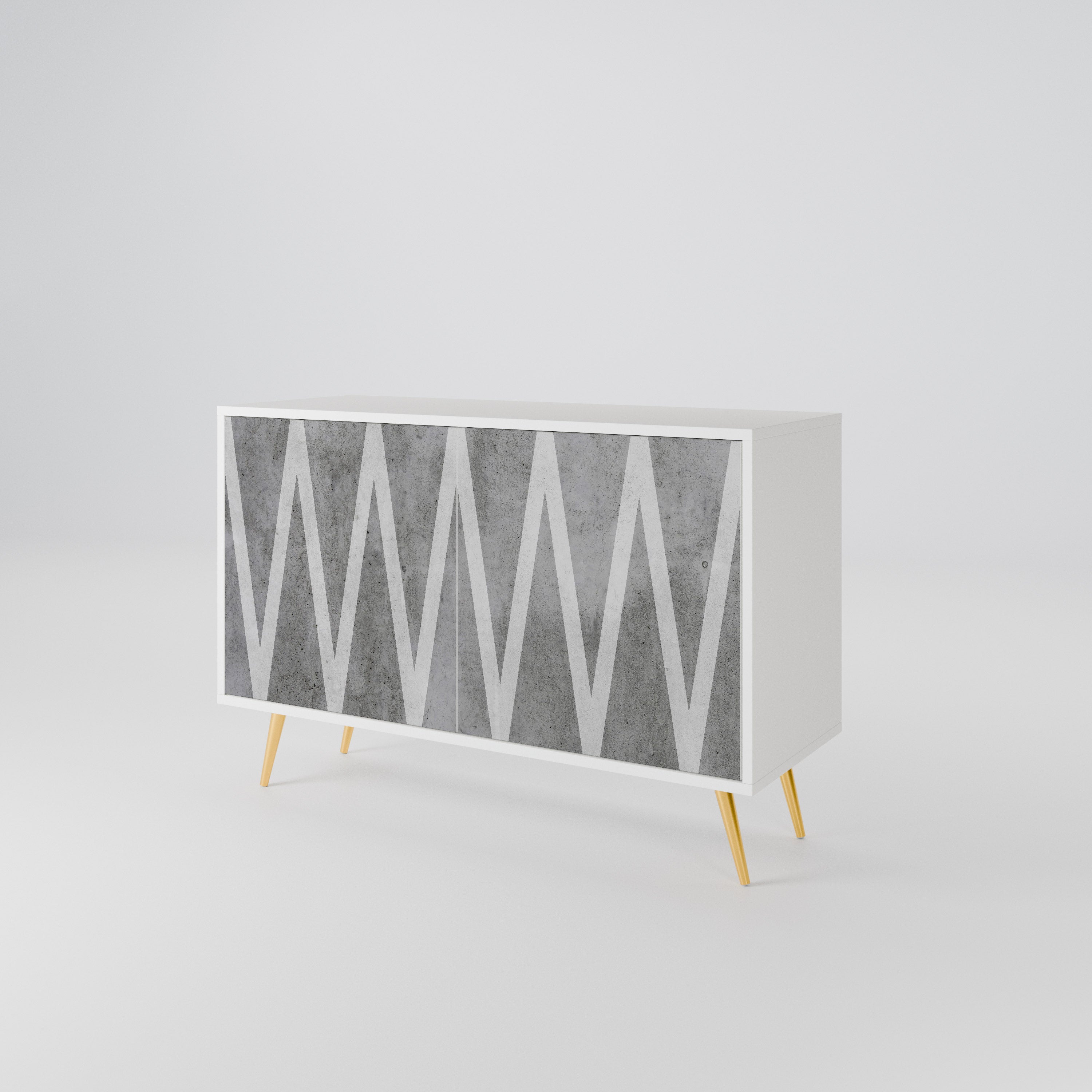 SOLID ZIG ZAG 2-Door Sideboard