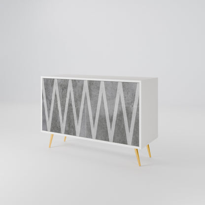 SOLID ZIG ZAG 2-Door Sideboard