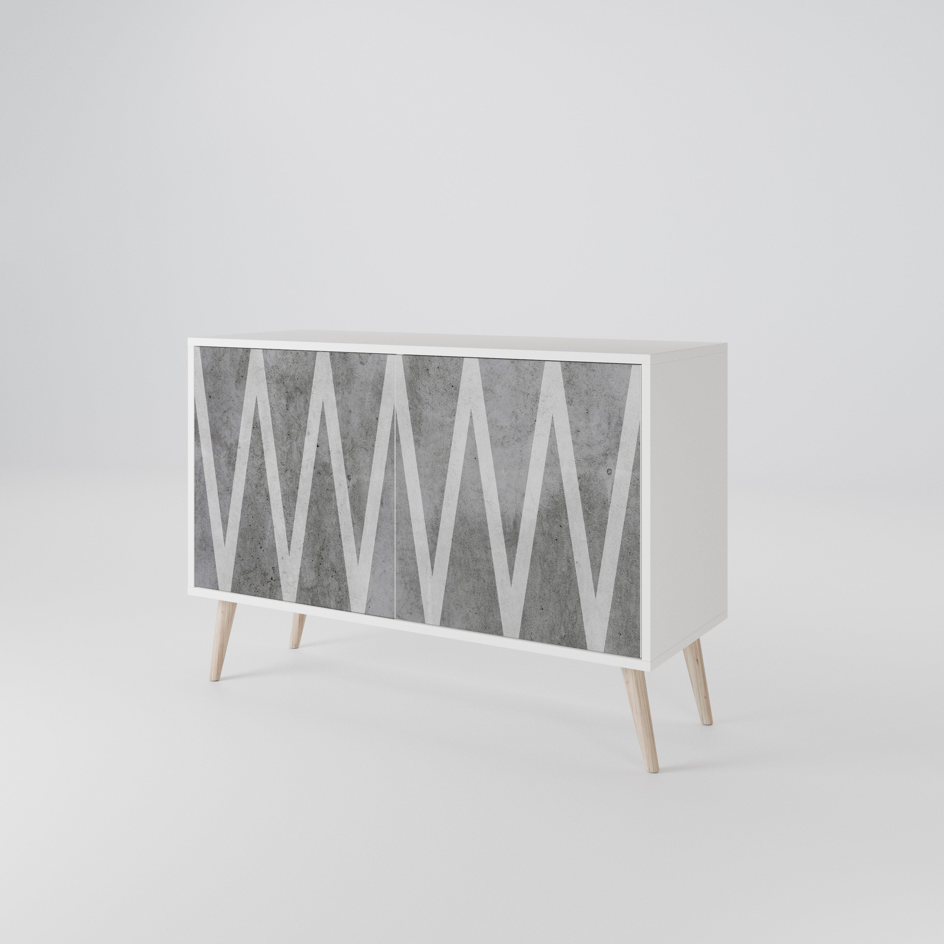 SOLID ZIG ZAG 2-Door Sideboard