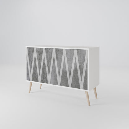 SOLID ZIG ZAG 2-Door Sideboard