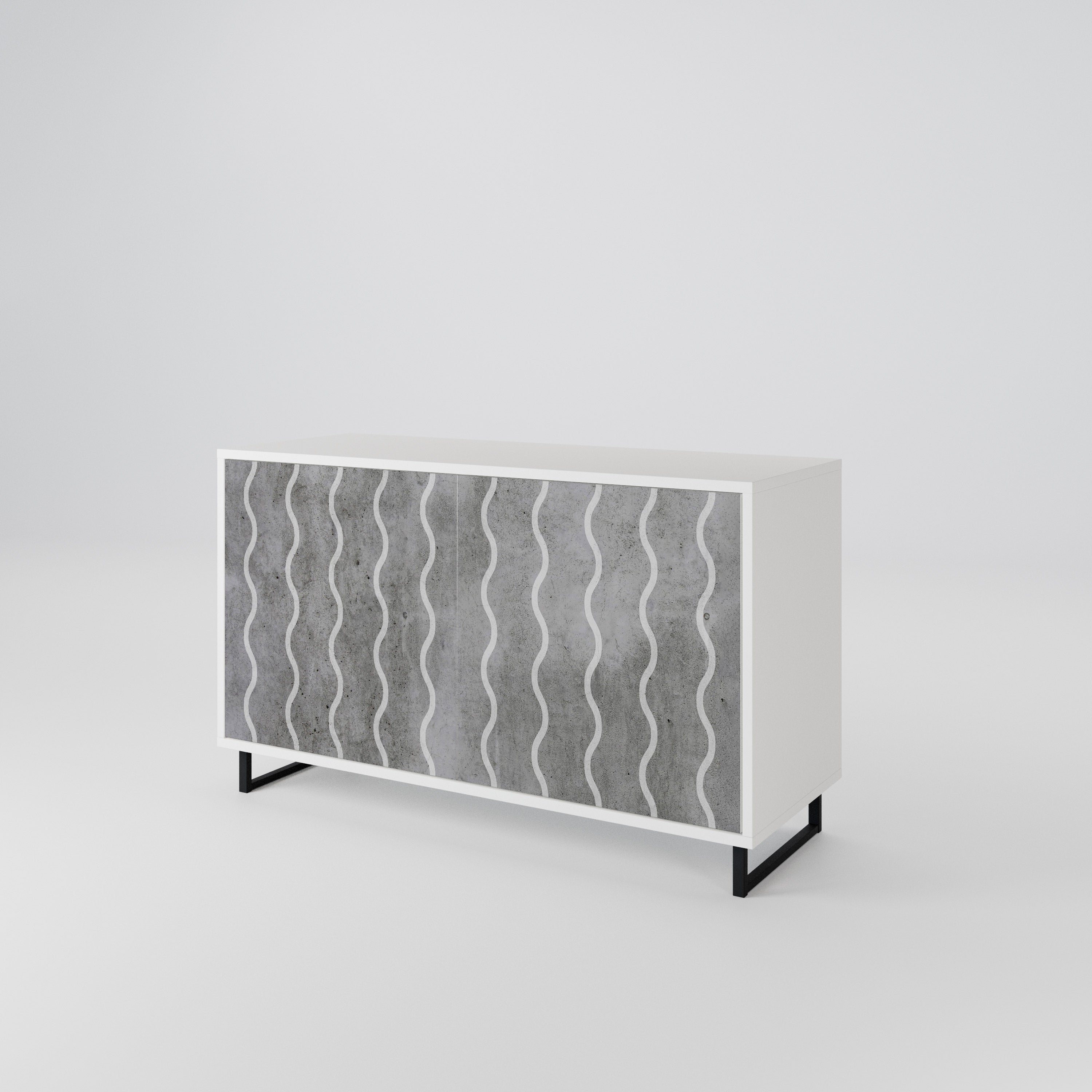 WAVES OF CONCRETE 2-Door Sideboard