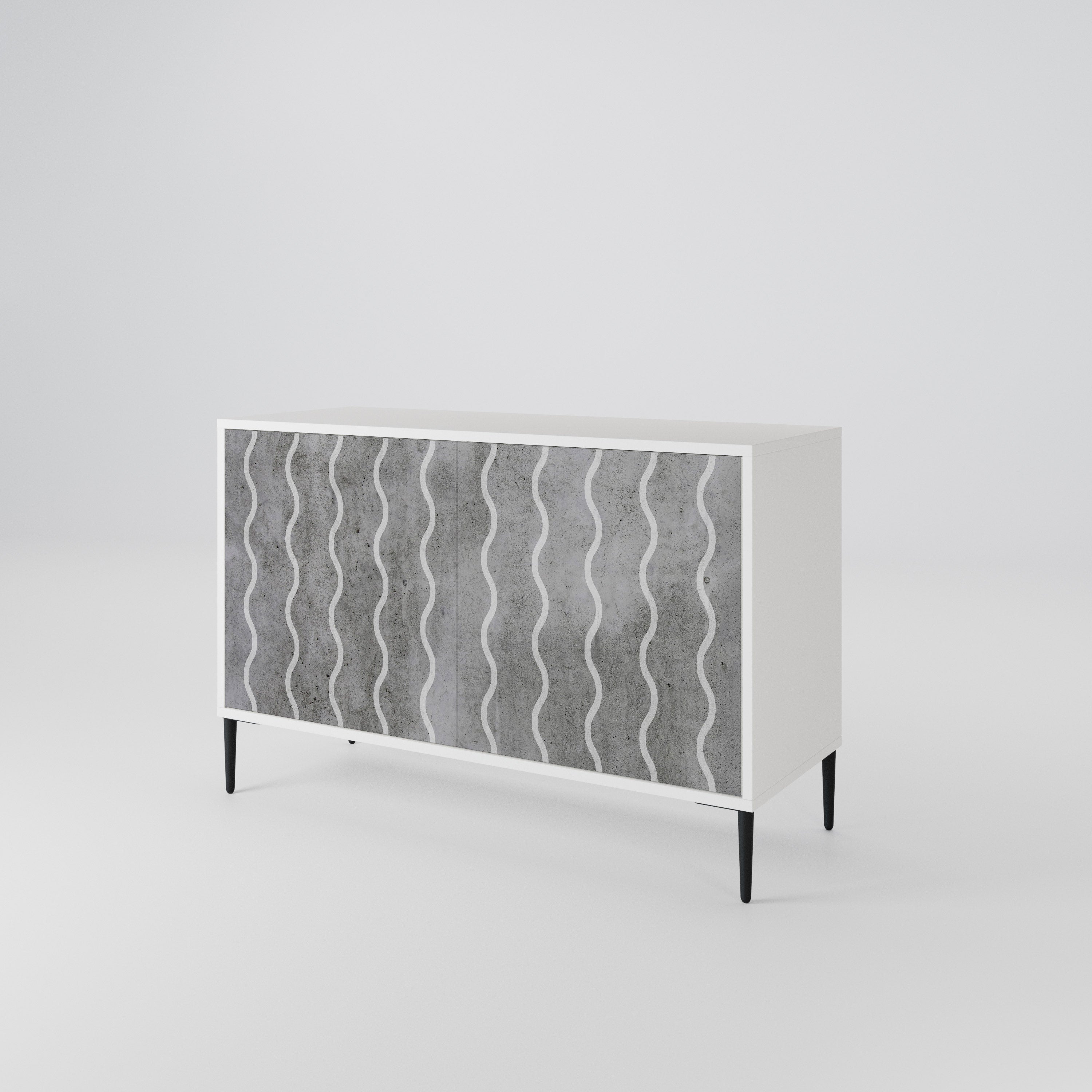 WAVES OF CONCRETE 2-Door Sideboard