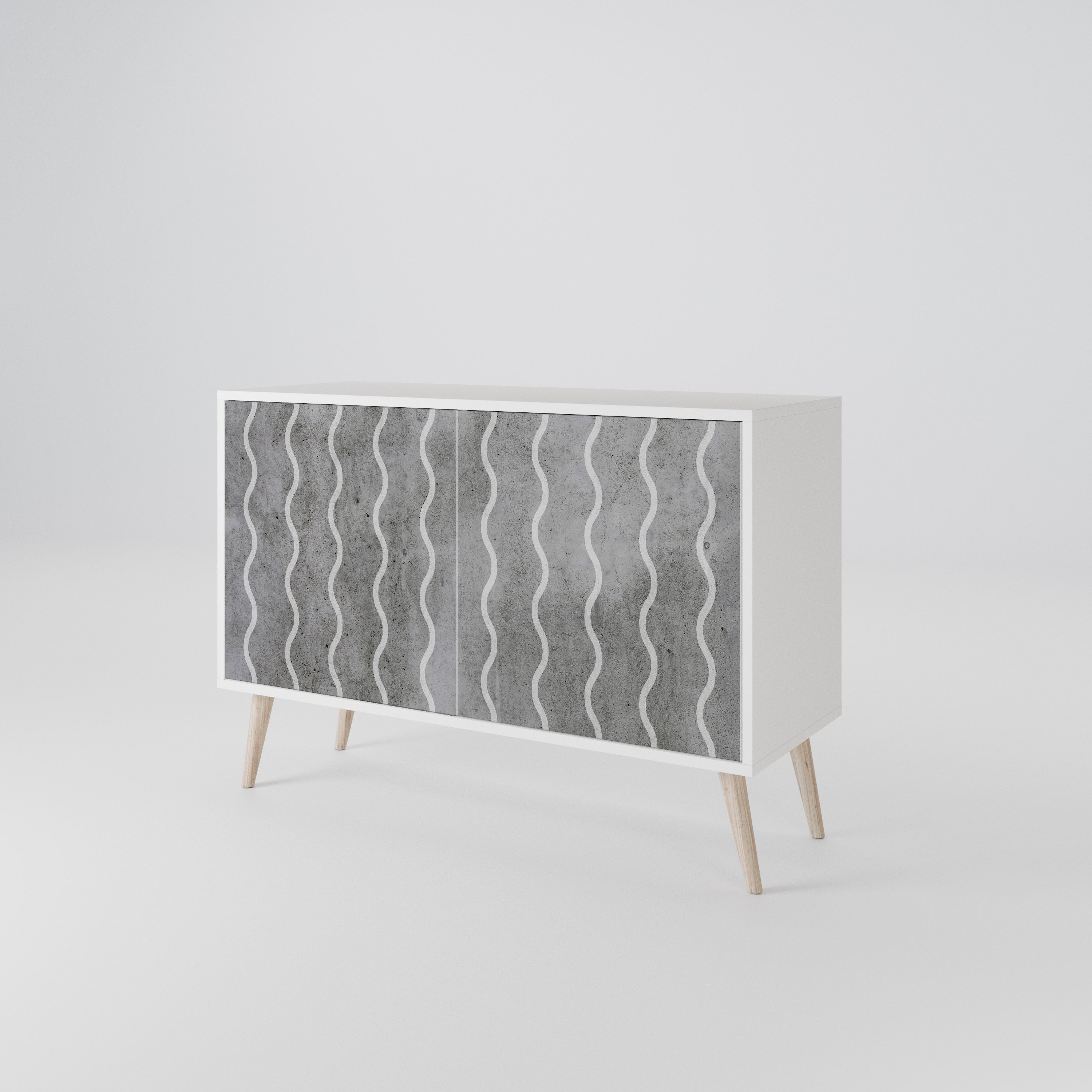 WAVES OF CONCRETE 2-Door Sideboard