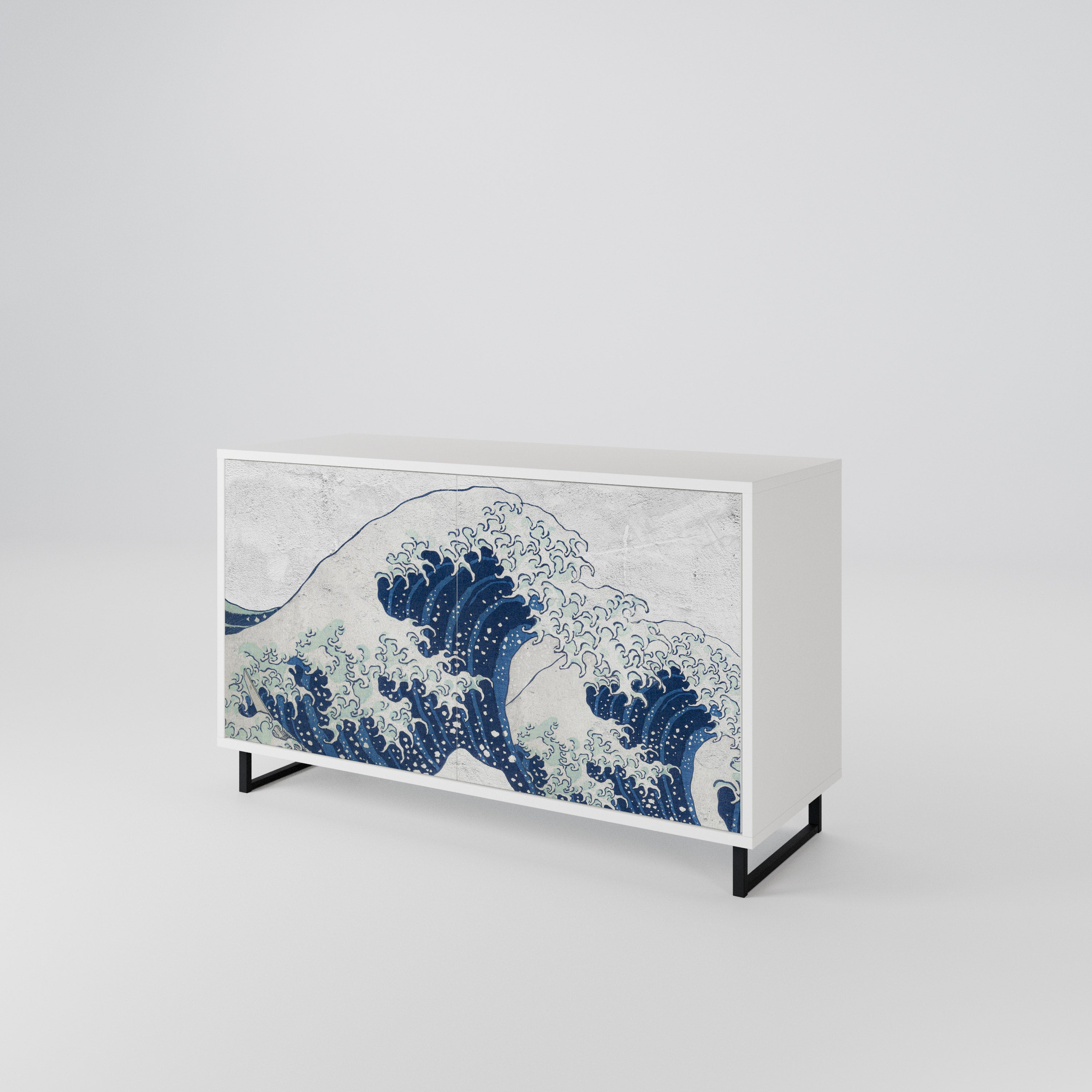 THE GREAT WAVE AT KANAGAWA 2-Door Sideboard