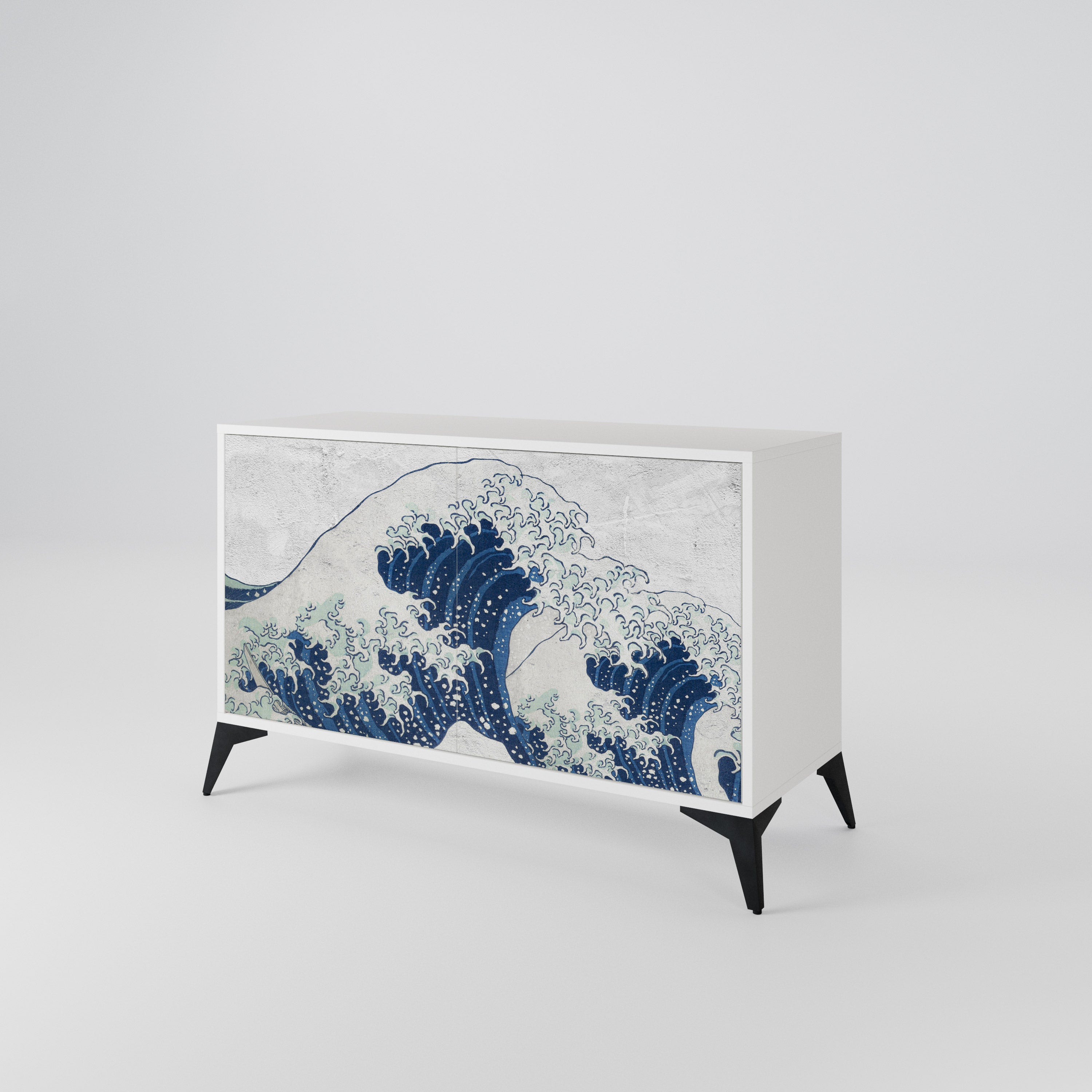 THE GREAT WAVE AT KANAGAWA 2-Door Sideboard