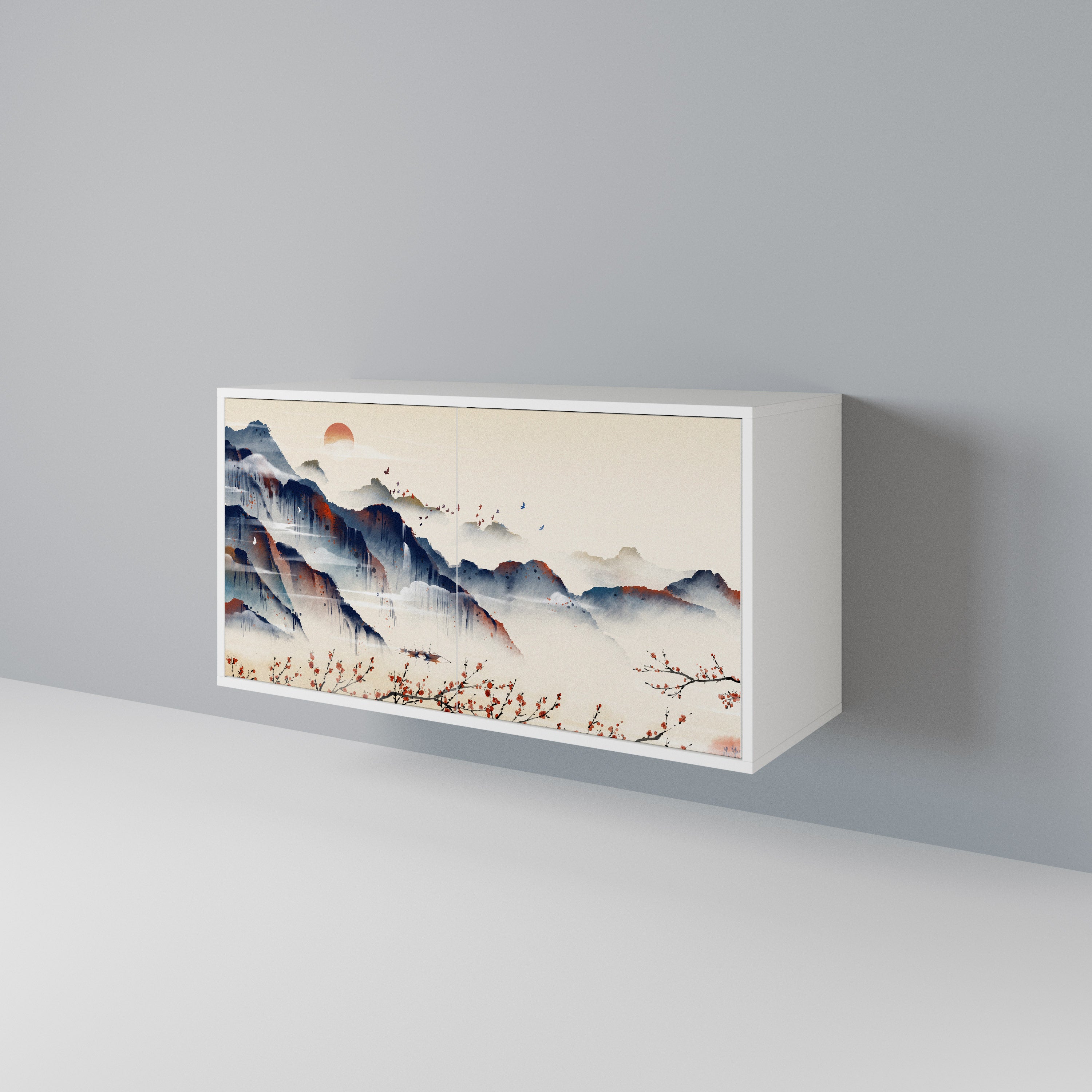 JAPANESE LANDSCAPE 2-Door Sideboard