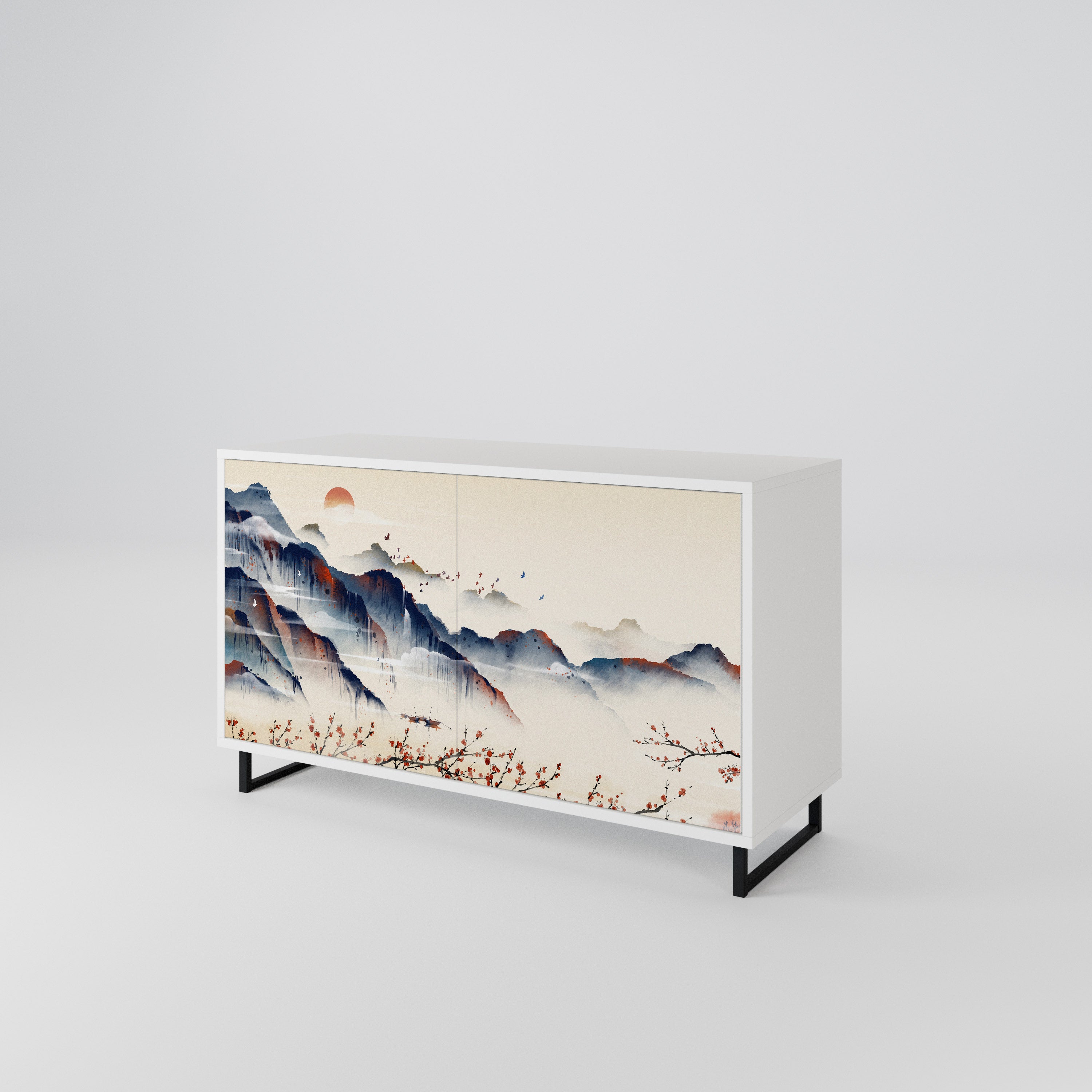 JAPANESE LANDSCAPE 2-Door Sideboard