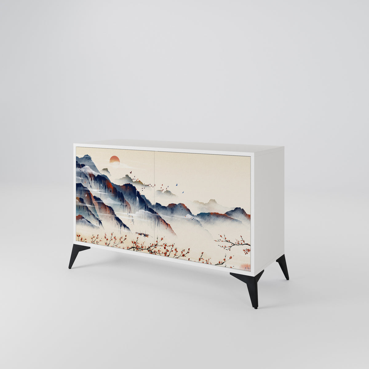 JAPANESE LANDSCAPE 2-Door Sideboard