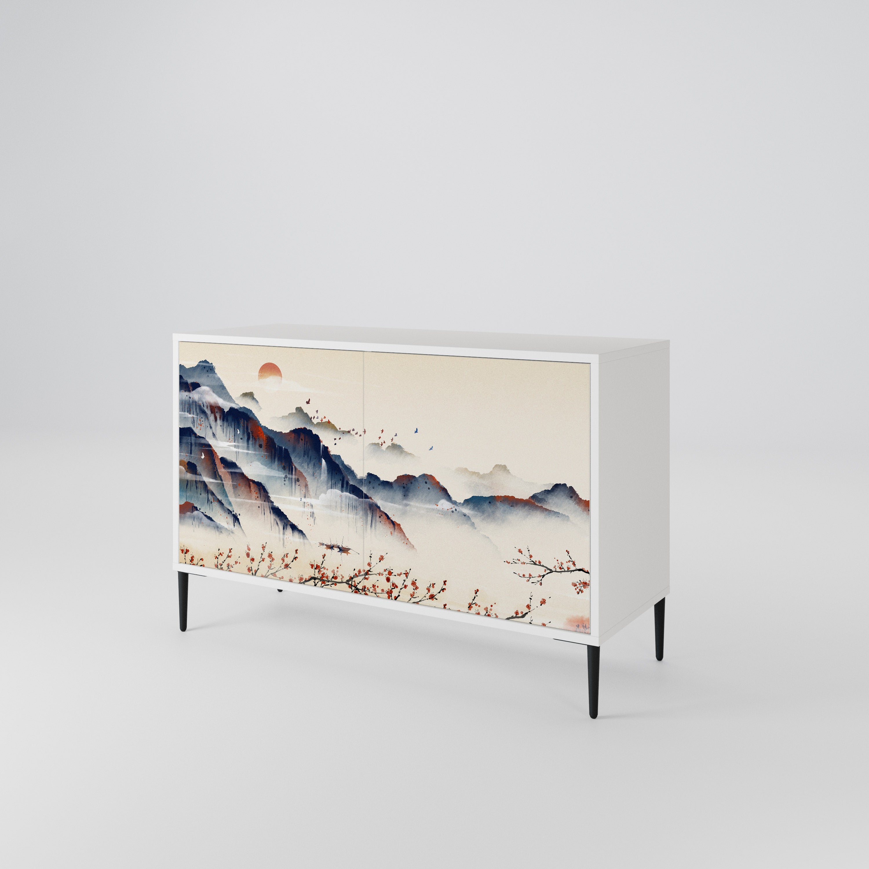 JAPANESE LANDSCAPE 2-Door Sideboard