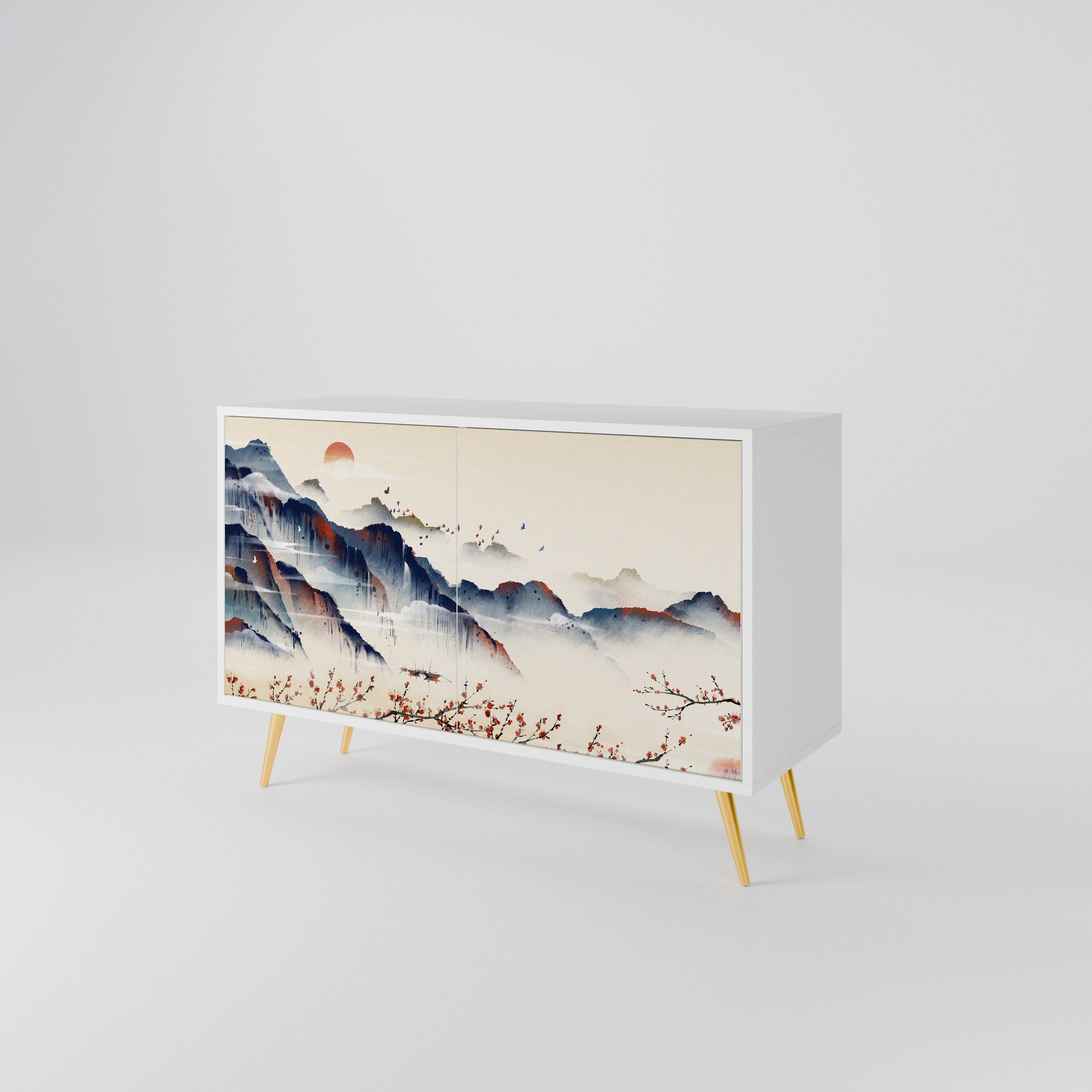 JAPANESE LANDSCAPE 2-Door Sideboard