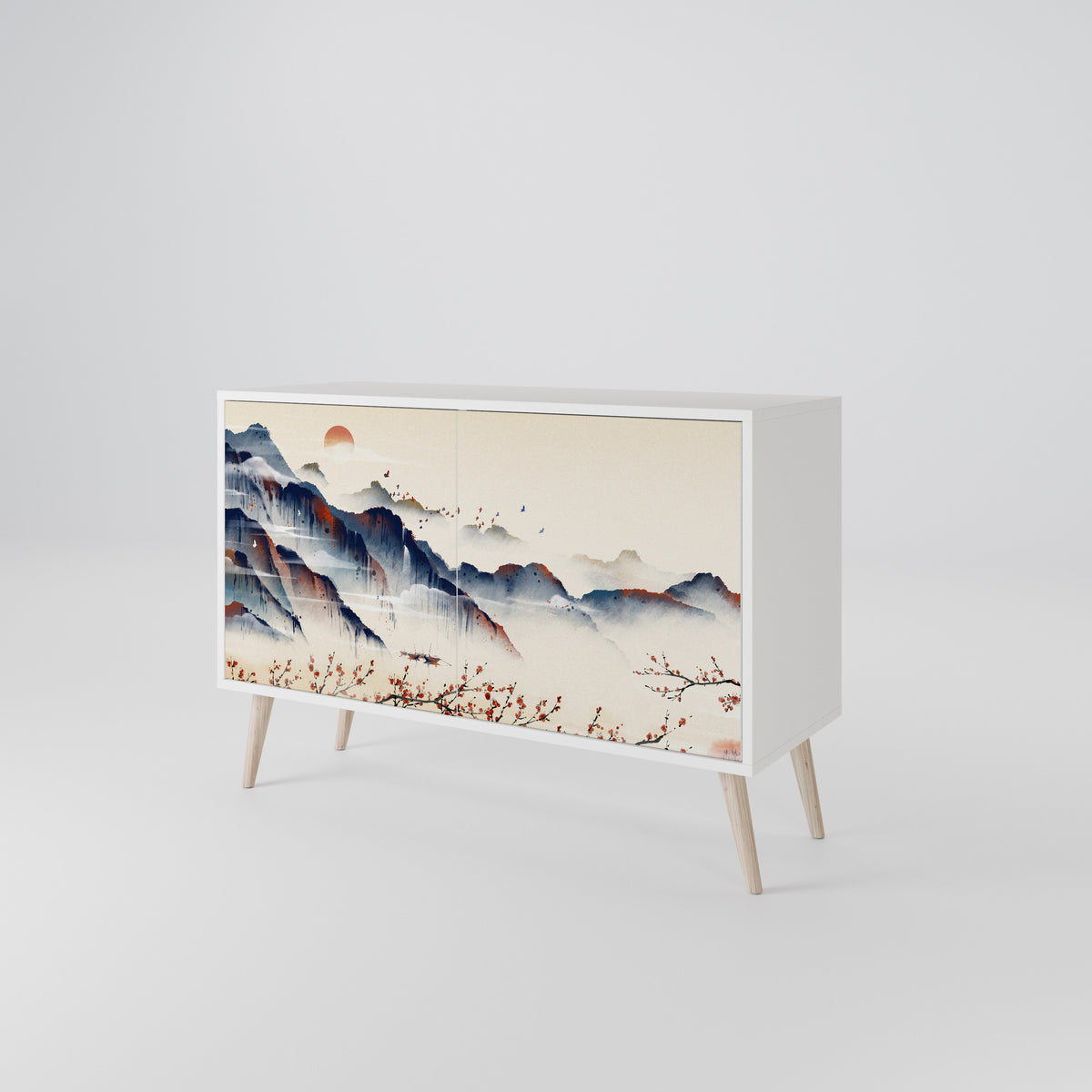 JAPANESE LANDSCAPE 2-Door Sideboard