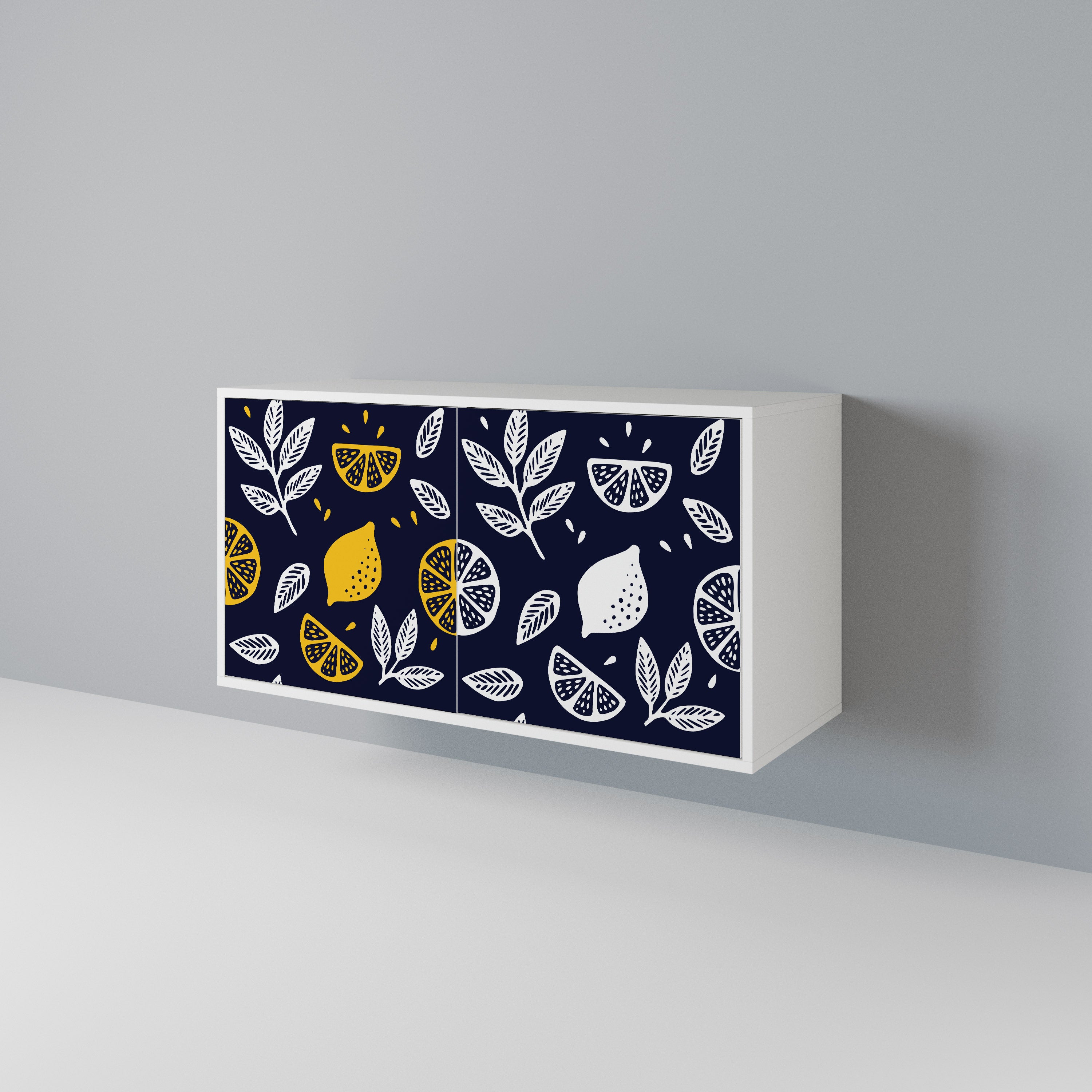 CITRUS BLACK AND WHITE 2-Door Sideboard
