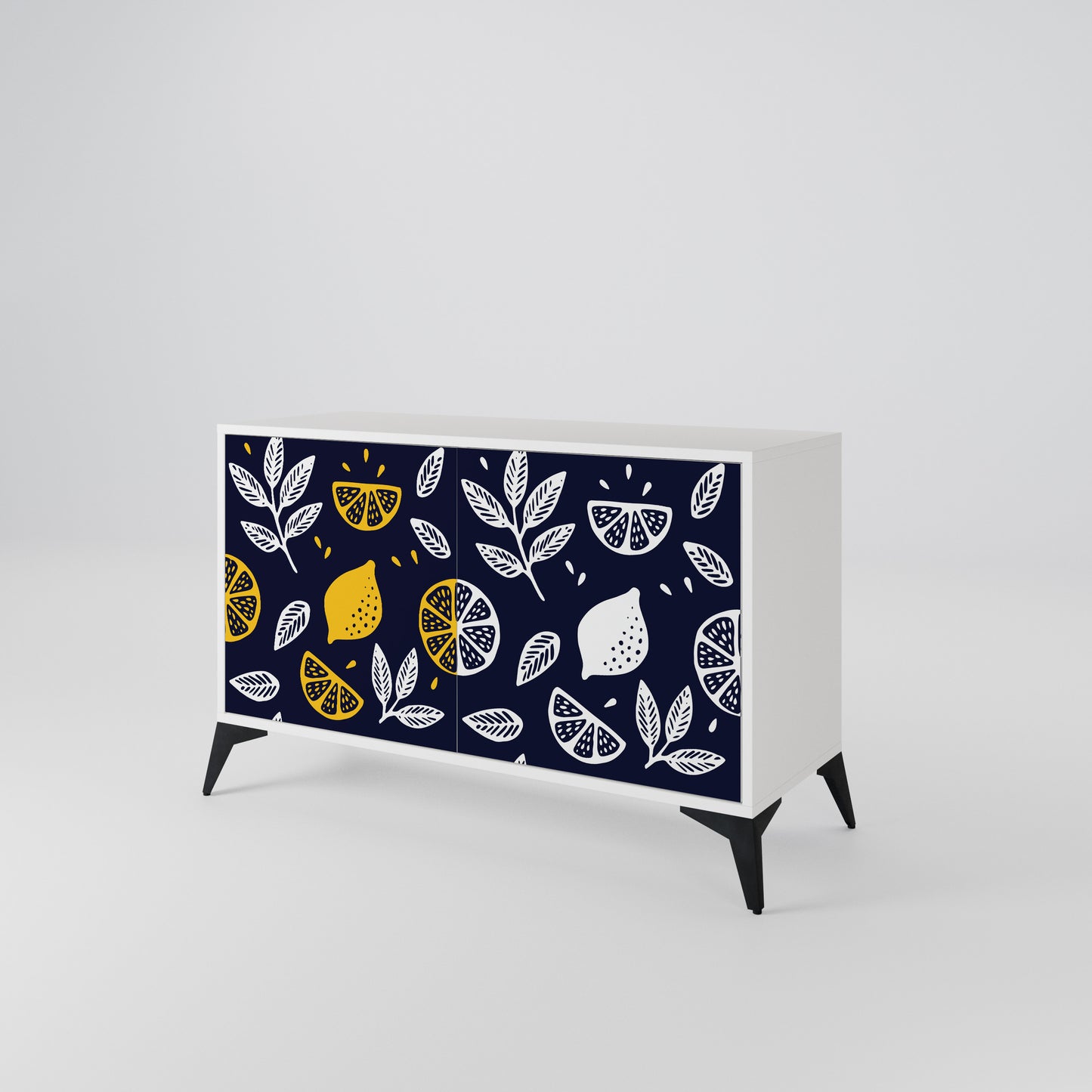 CITRUS BLACK AND WHITE 2-Door Sideboard