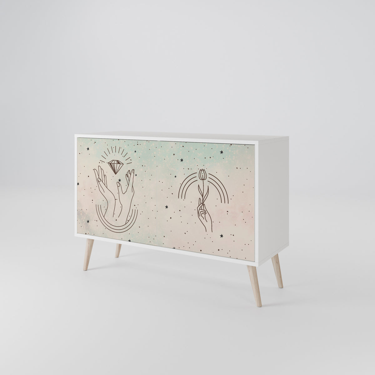 DELICATE BEAUTY 2-Door Sideboard