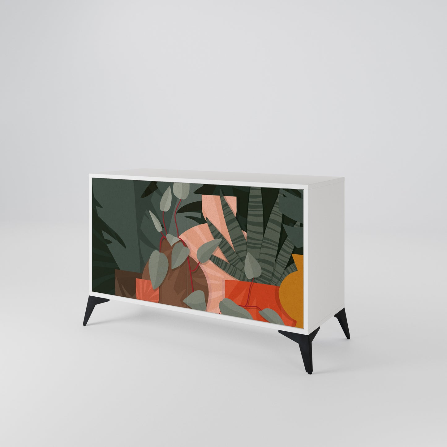TROPICAL COMPOSITION 2-Door Sideboard