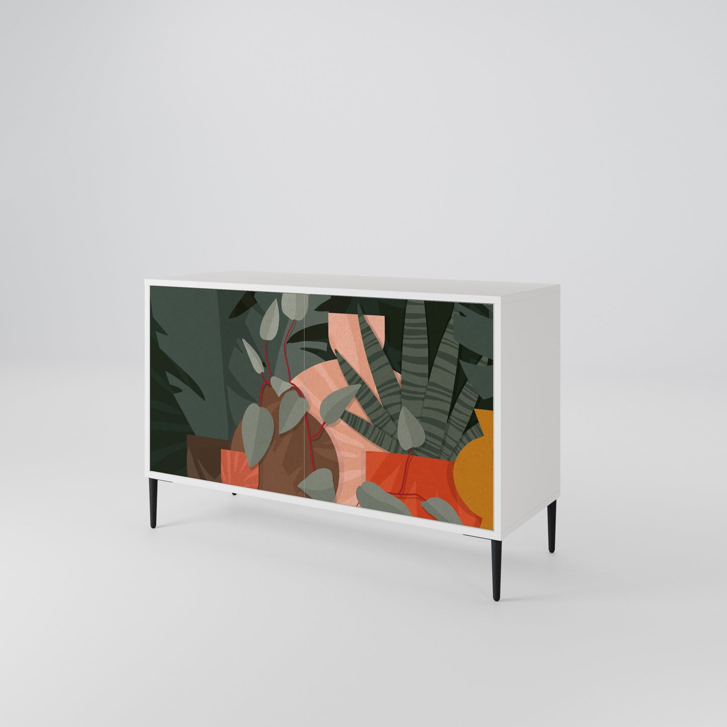 TROPICAL COMPOSITION 2-Door Sideboard