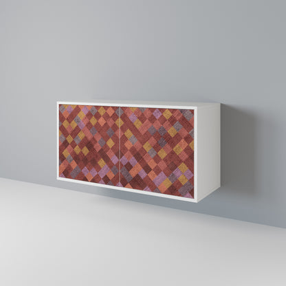 PAINTED SQUARES 2-Door Sideboard