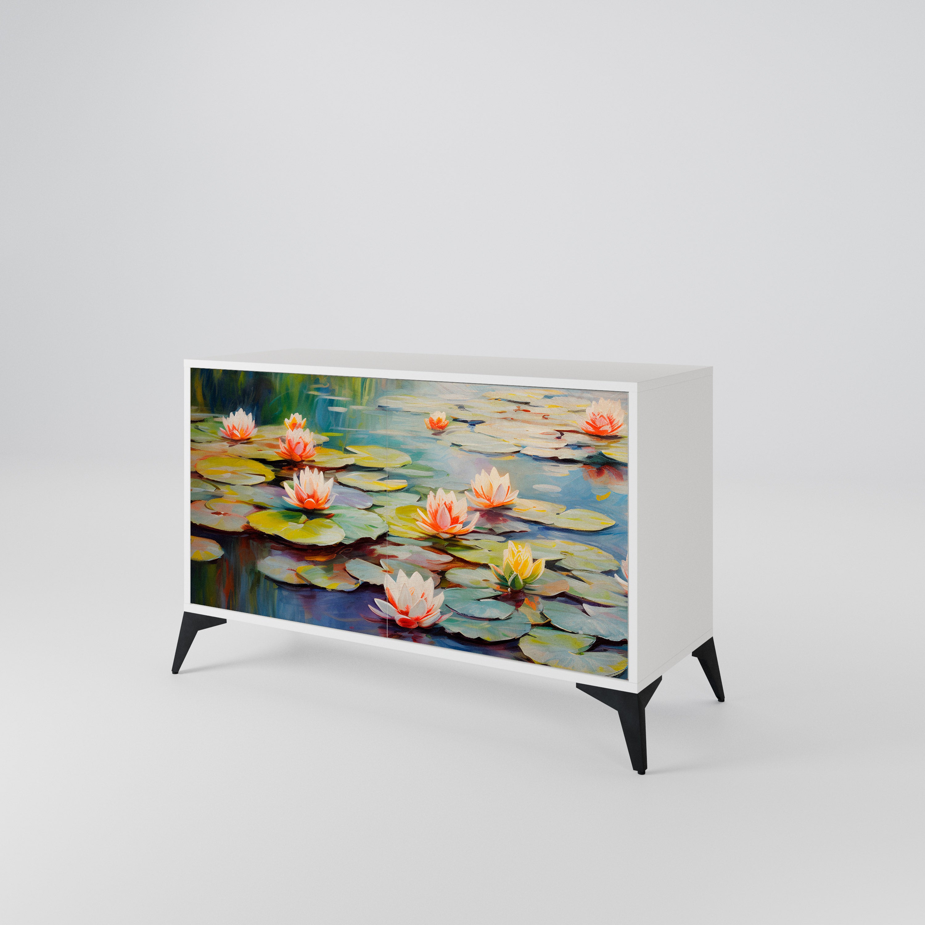 BLOOMING WATERS 2-Door Sideboard