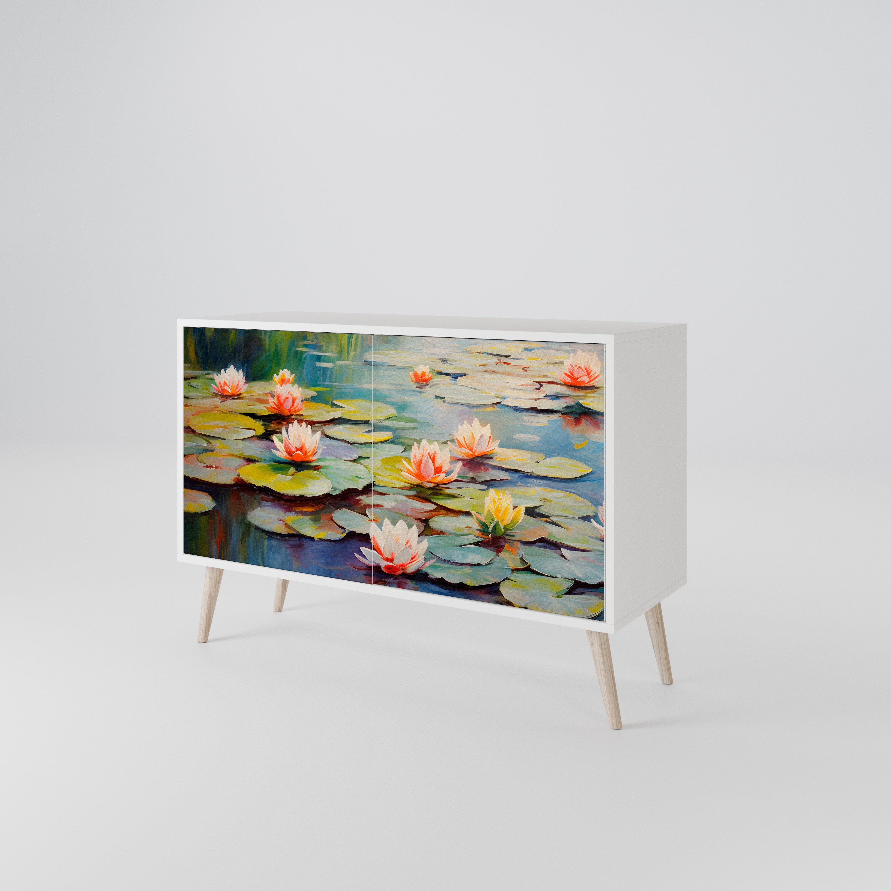BLOOMING WATERS 2-Door Sideboard