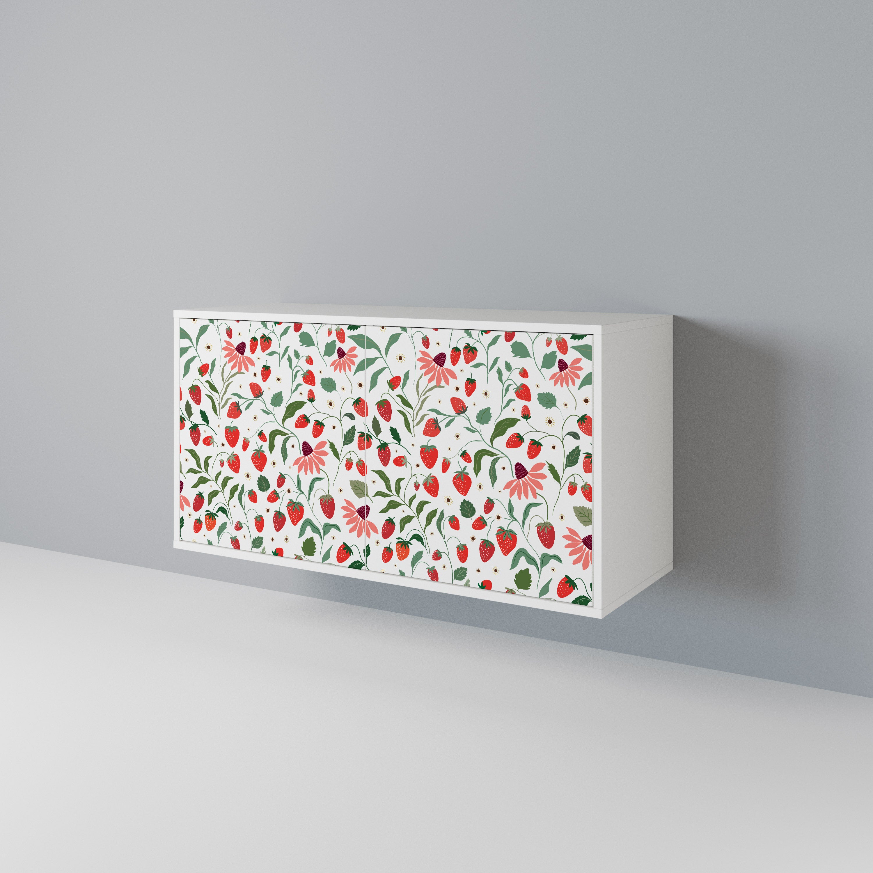 FLOWERS AND STRAWBERRIES 2-Door Sideboard