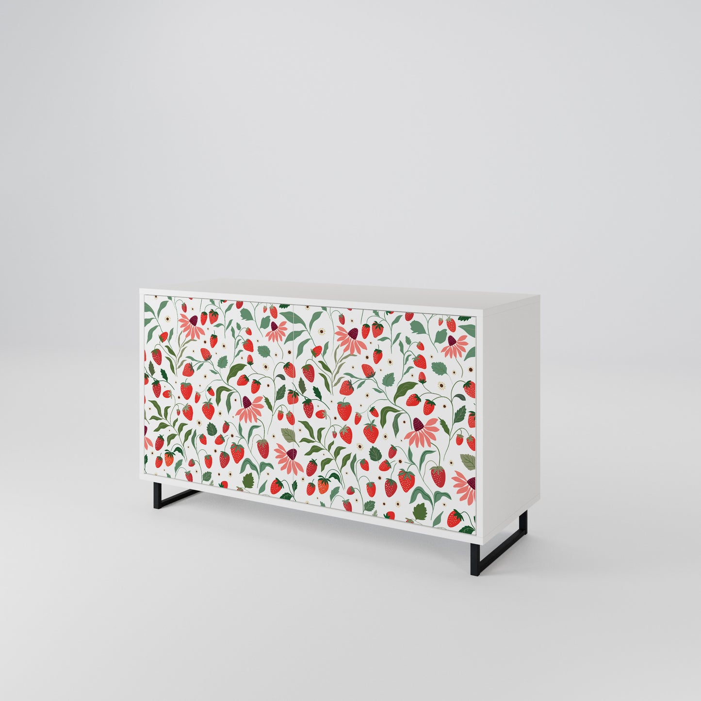 FLOWERS AND STRAWBERRIES 2-Door Sideboard