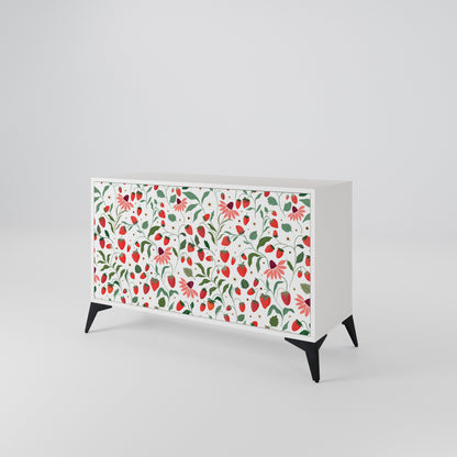 FLOWERS AND STRAWBERRIES 2-Door Sideboard