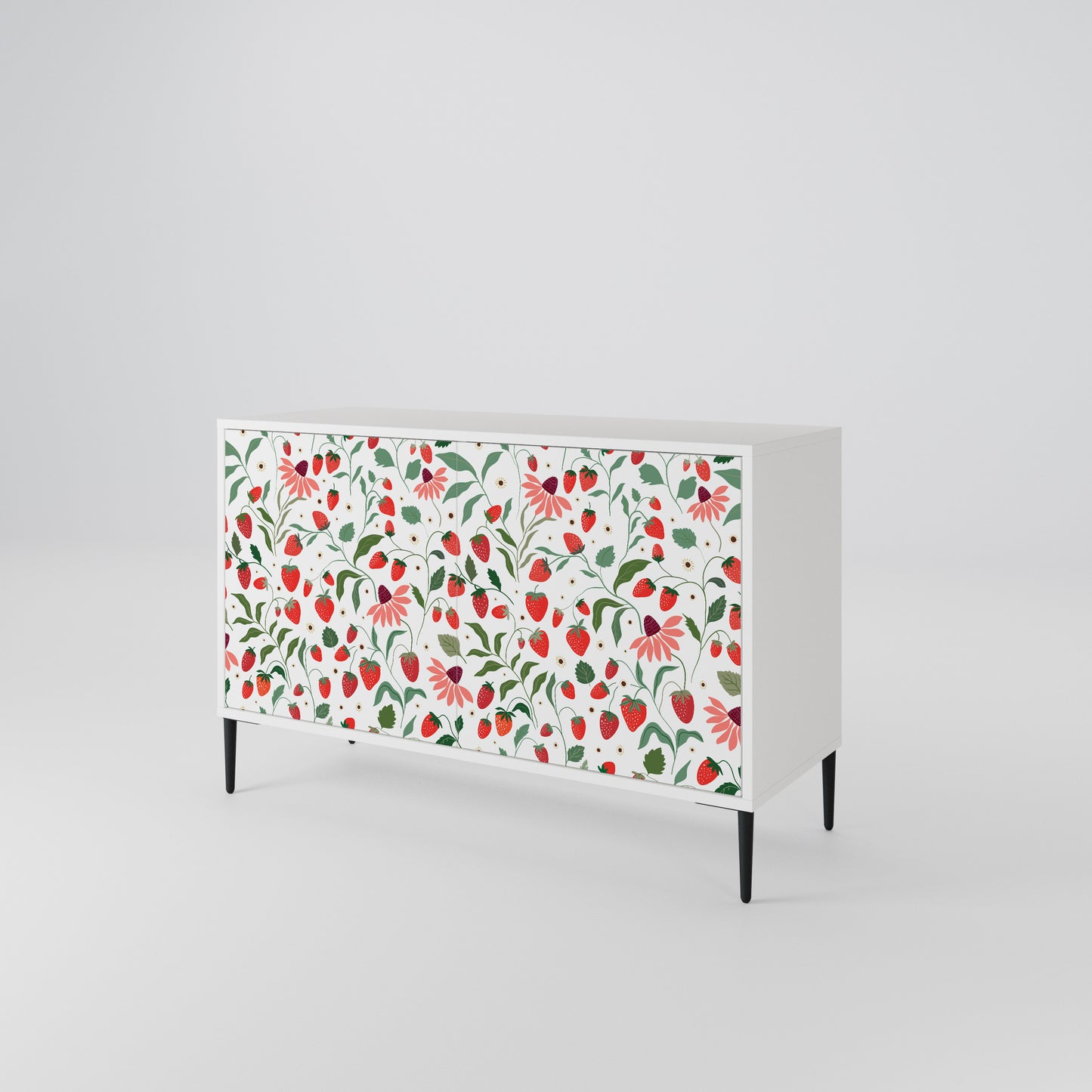 FLOWERS AND STRAWBERRIES 2-Door Sideboard