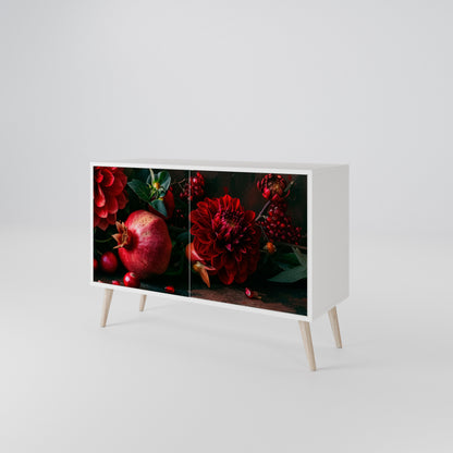DAHLIAS AND POMEGRANATES 2-Door Sideboard