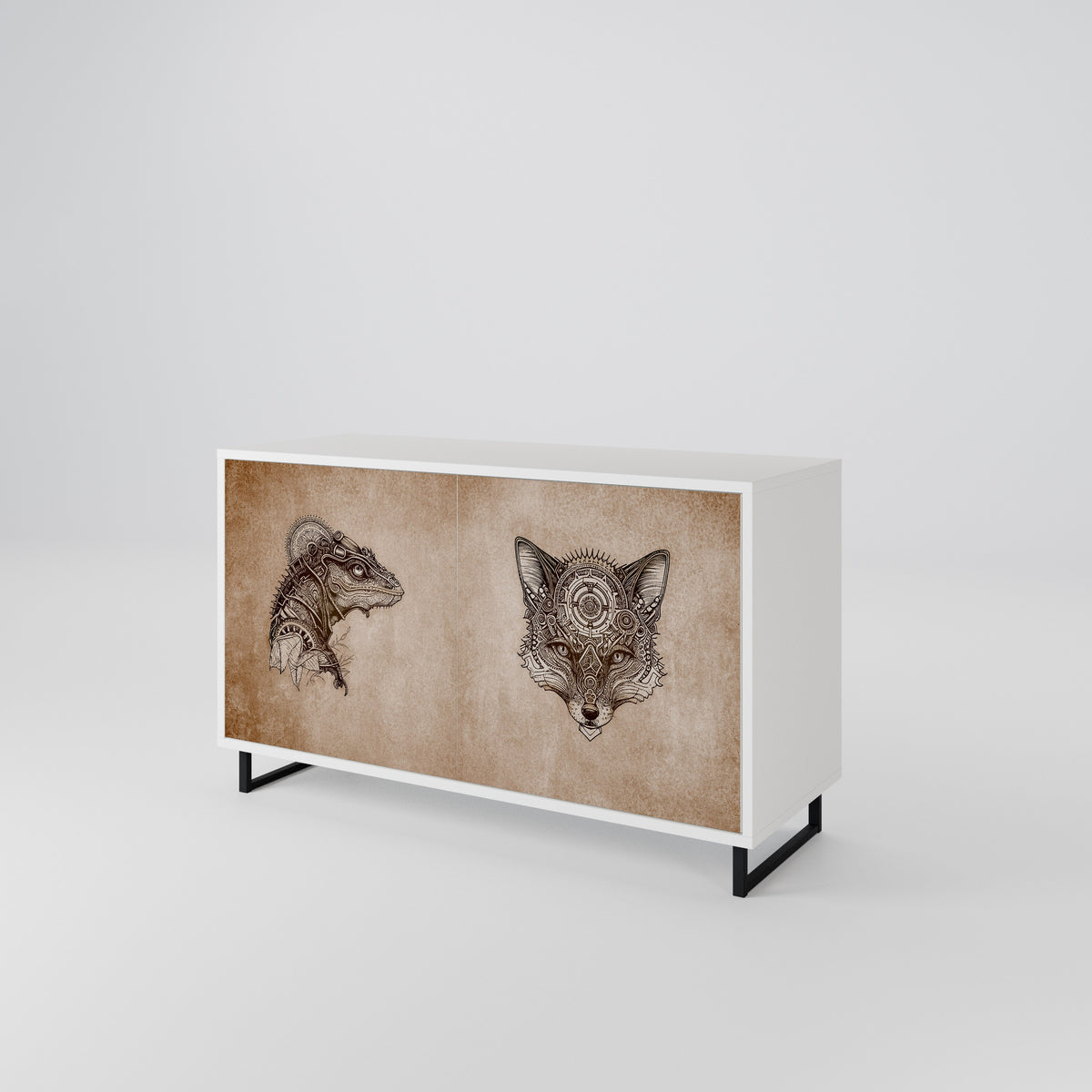 STEAMPUNK CLAN 2-Door Sideboard