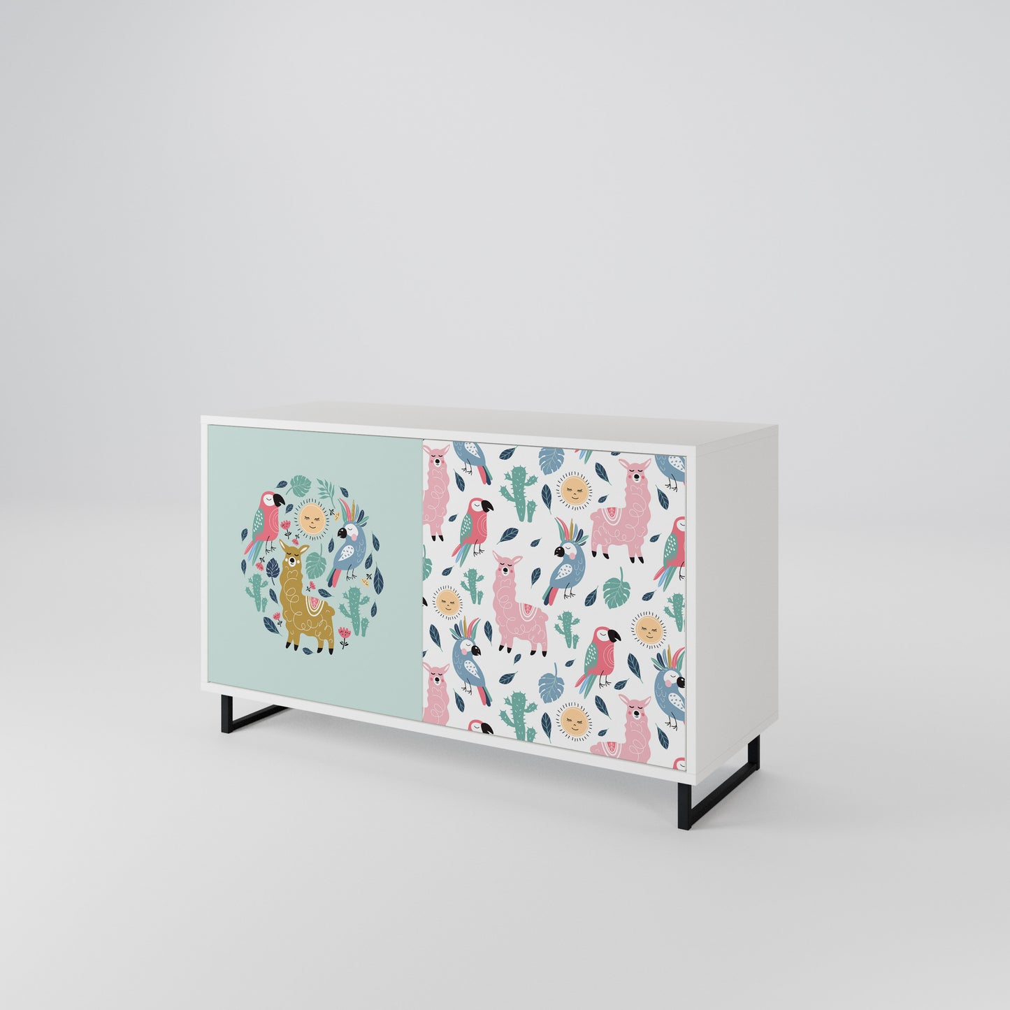 COLORFUL ALPACAS 2-Door Sideboard