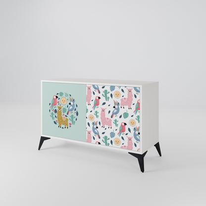COLORFUL ALPACAS 2-Door Sideboard