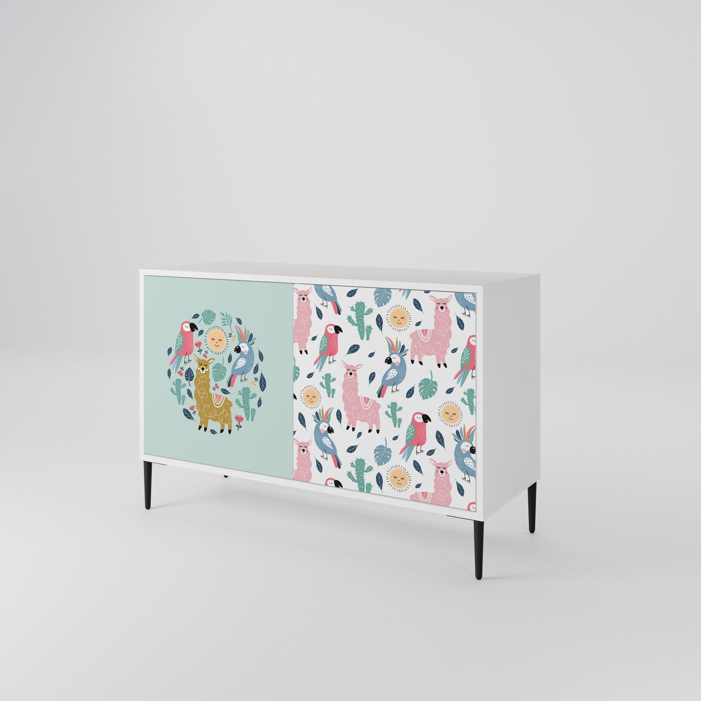 COLORFUL ALPACAS 2-Door Sideboard