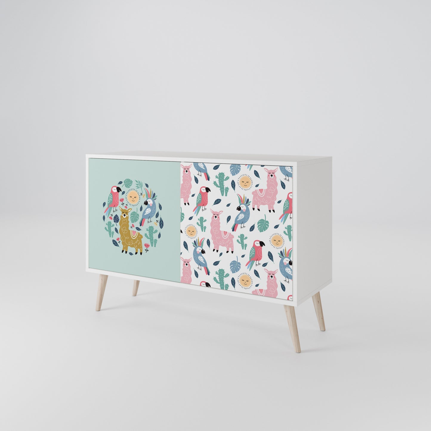 COLORFUL ALPACAS 2-Door Sideboard