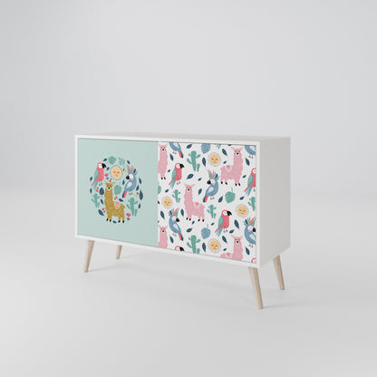 COLORFUL ALPACAS 2-Door Sideboard