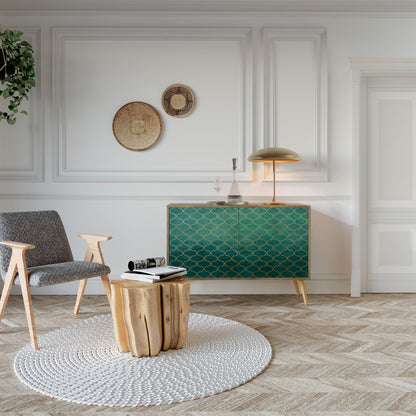 TESSELATED GREENERY 2-Door Sideboard