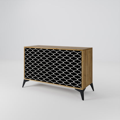 TESSELATED BLACKNESS 2-Door Sideboard