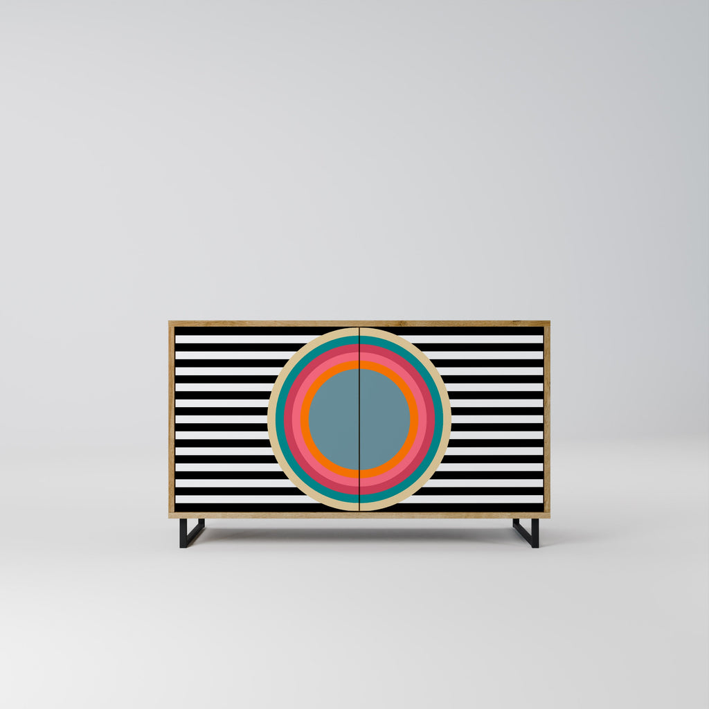SPECTRA SHOWCASE 2-Door Sideboard in Oak Effect
