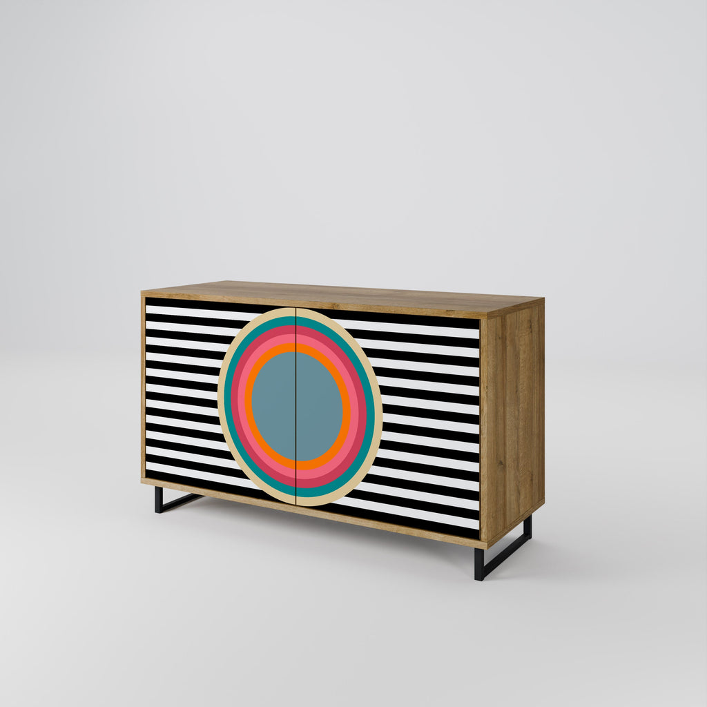 SPECTRA SHOWCASE 2-Door Sideboard in Oak Effect