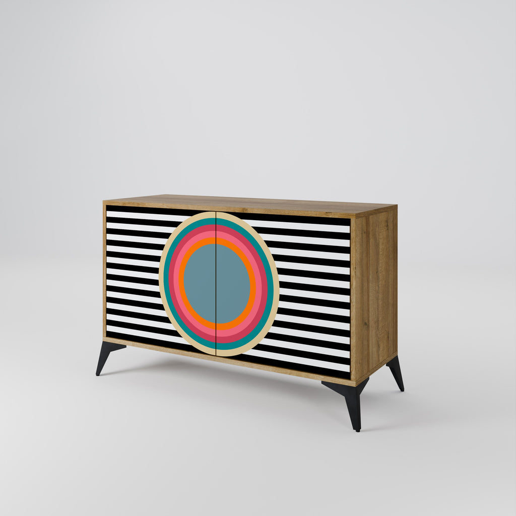 SPECTRA SHOWCASE 2-Door Sideboard in Oak Effect