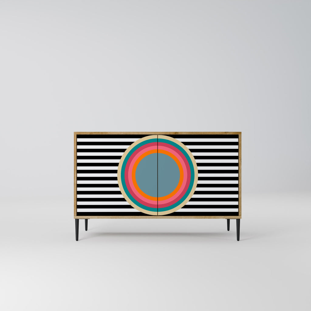 SPECTRA SHOWCASE 2-Door Sideboard in Oak Effect